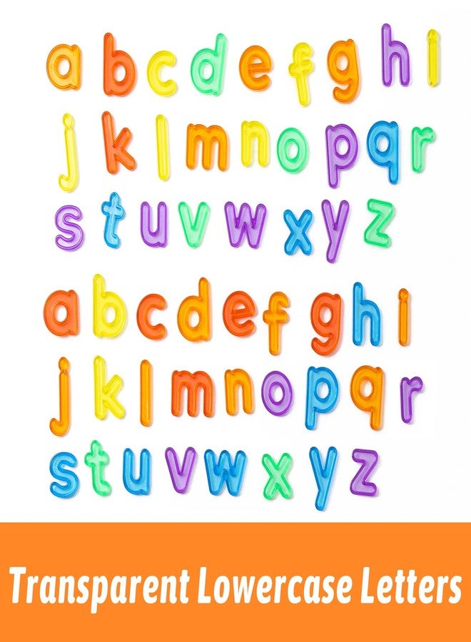 PreTrans 78 Pcs Plastic Letters for Kids - 3 Sets of Lowercase Alphabet Letters, Translucent Toys for Light Table, Ideal Light Box Accessories for Toddlers - Image 5